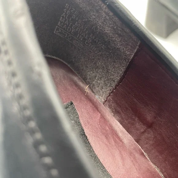 Women's Black Chunky Heel Loafers Bongo - Picture 8 of 8